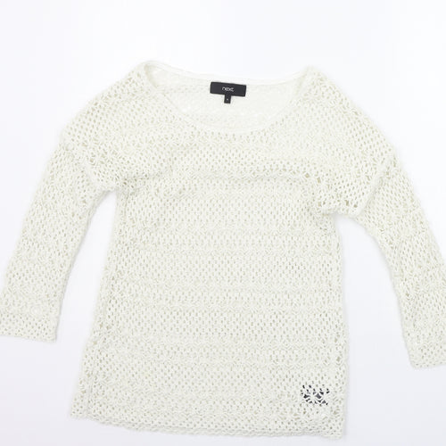 NEXT Womens White   Pullover Jumper Size 6