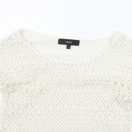 NEXT Womens White   Pullover Jumper Size 6