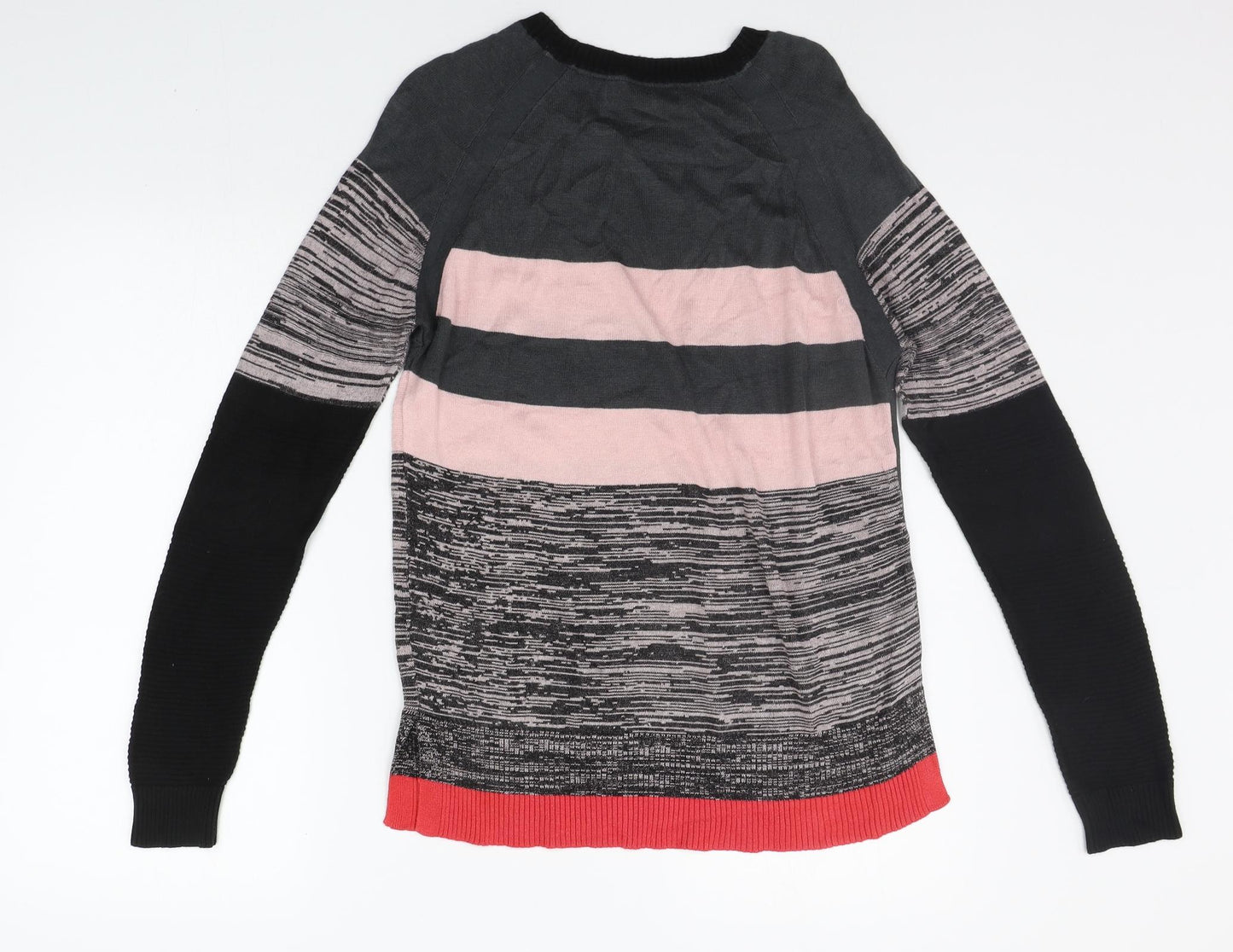 NEXT Womens Green Striped  Pullover Jumper Size 8