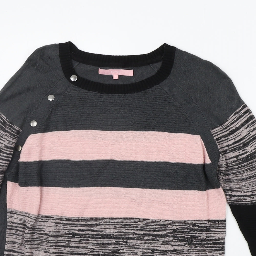 NEXT Womens Green Striped  Pullover Jumper Size 8