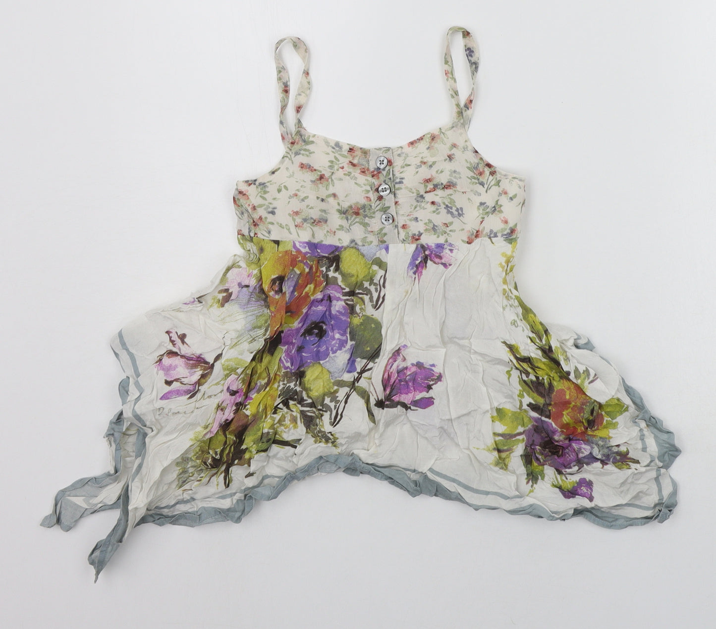 NEXT Girls White Floral  A-Line  Size 7 Years