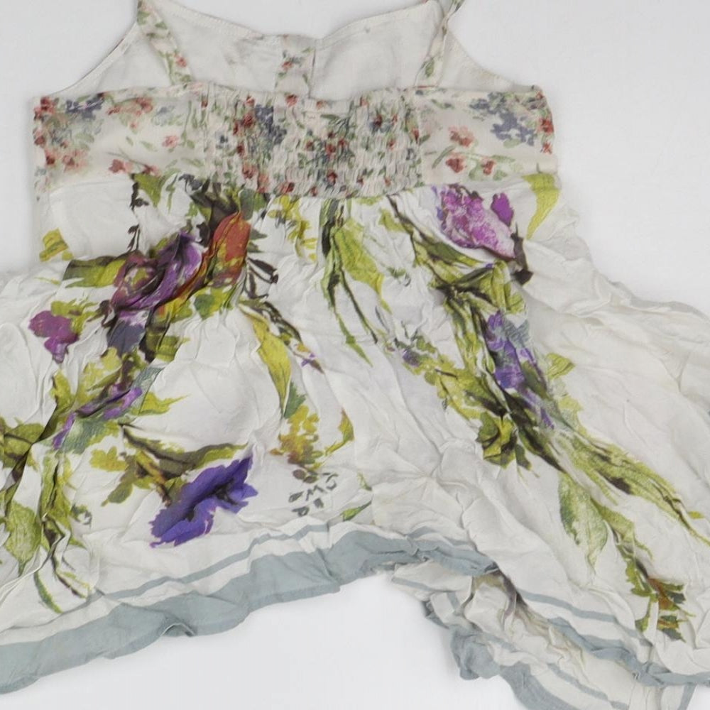 NEXT Girls White Floral  A-Line  Size 7 Years