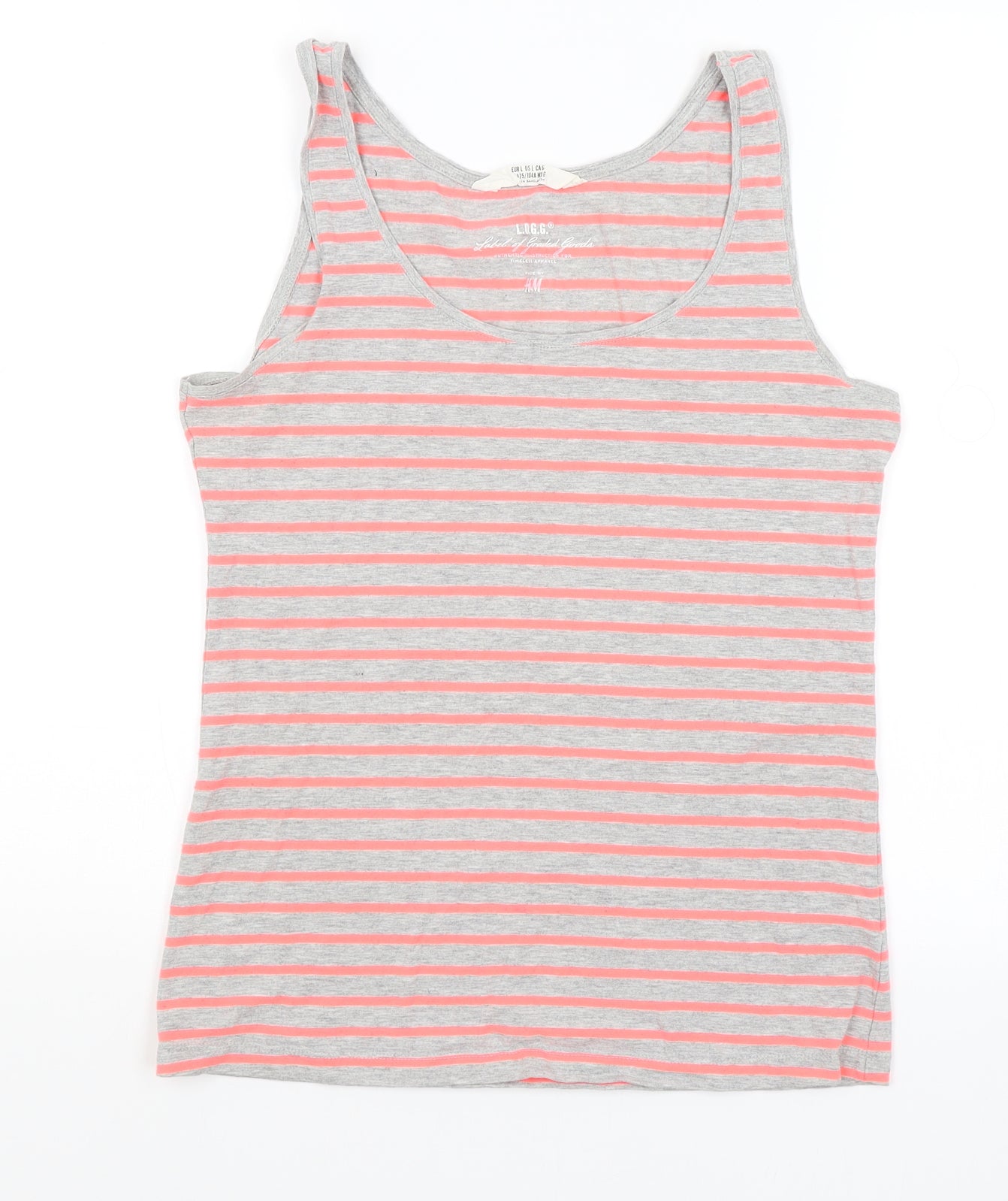 H&M Womens Green Striped  Basic Tank Size L