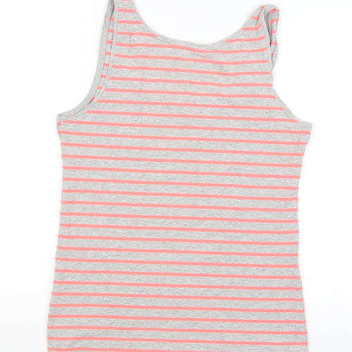 H&M Womens Green Striped  Basic Tank Size L