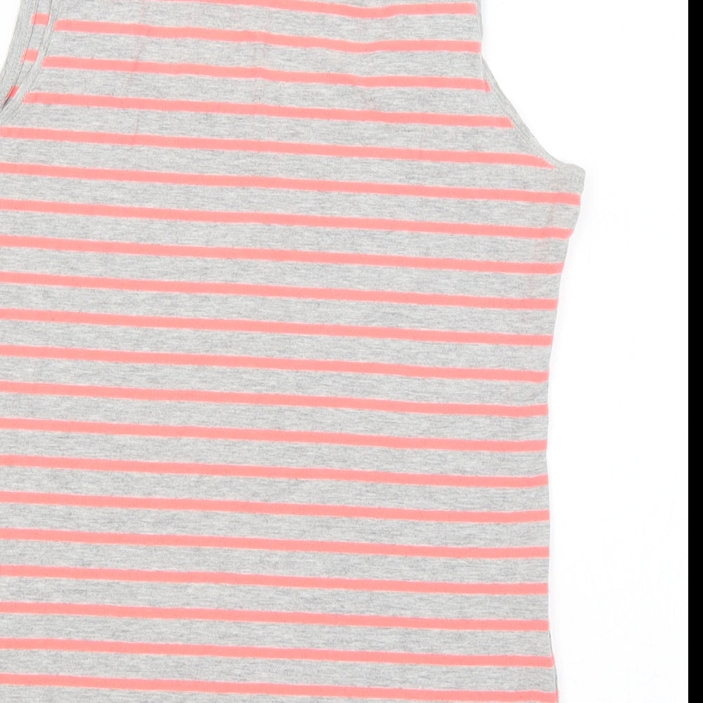 H&M Womens Green Striped  Basic Tank Size L