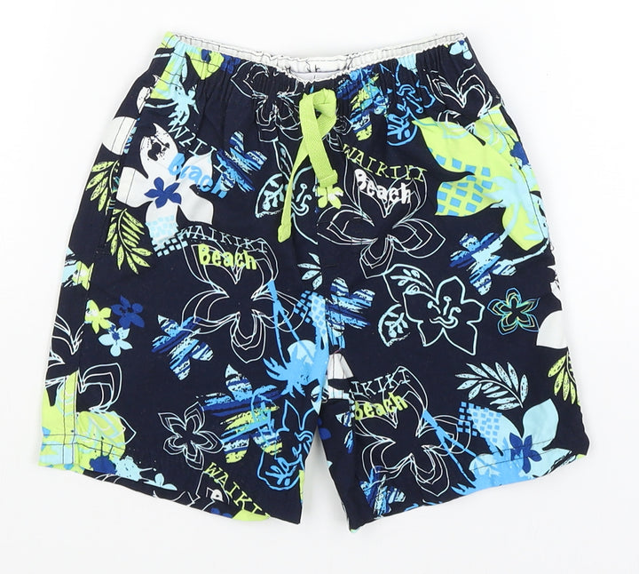 Early Days Baby Blue Floral  Cropped Trousers Size 12-18 Months  - Swim