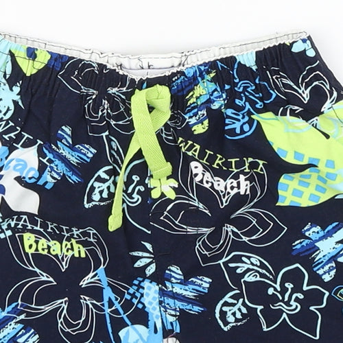 Early Days Baby Blue Floral  Cropped Trousers Size 12-18 Months  - Swim