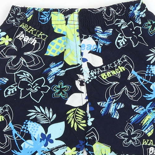 Early Days Baby Blue Floral  Cropped Trousers Size 12-18 Months  - Swim