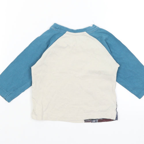 Matalan Baby Grey   Basic T-Shirt Size 6-9 Months  - It's A Little Brrrr