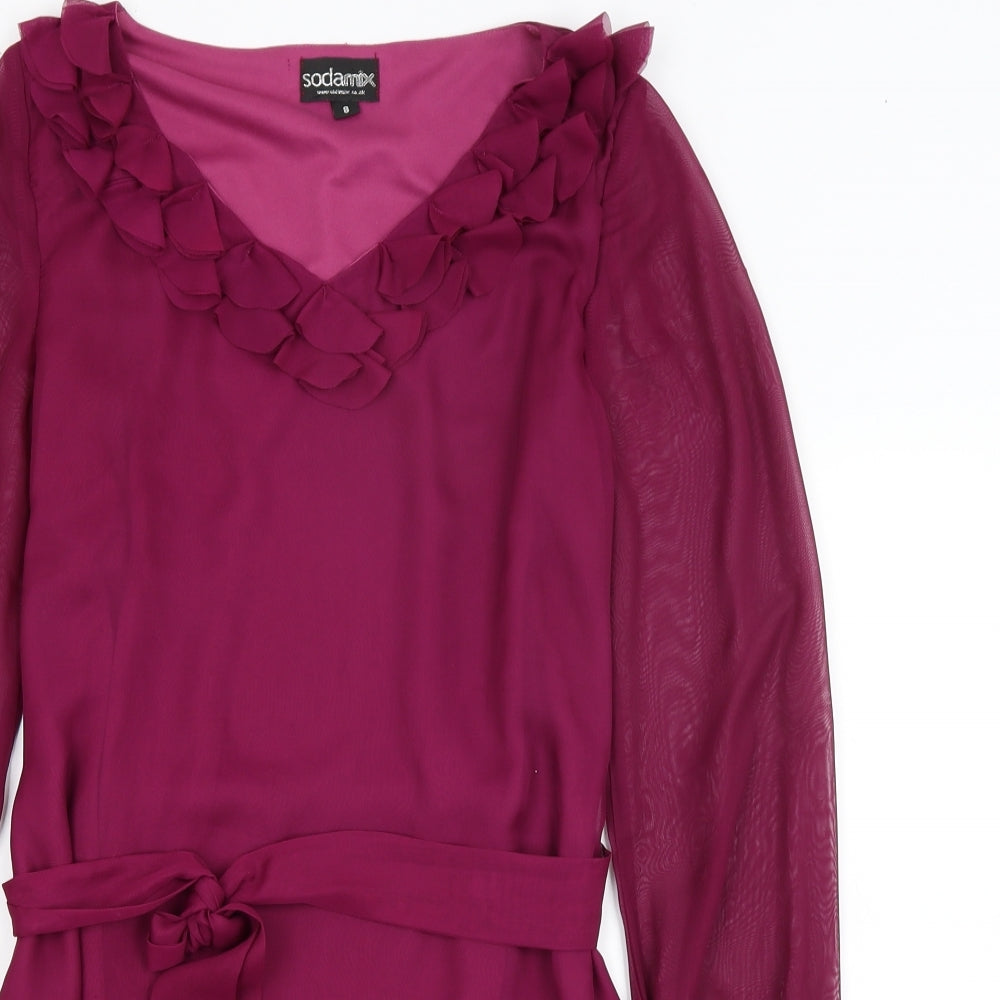 Soda Mix Womens Purple   A-Line  Size 8