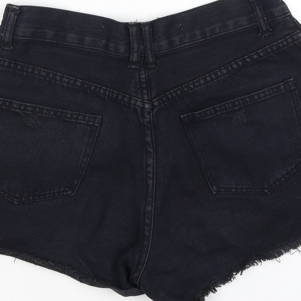 Denim Co Womens Black   Hot Pants Shorts Size 6