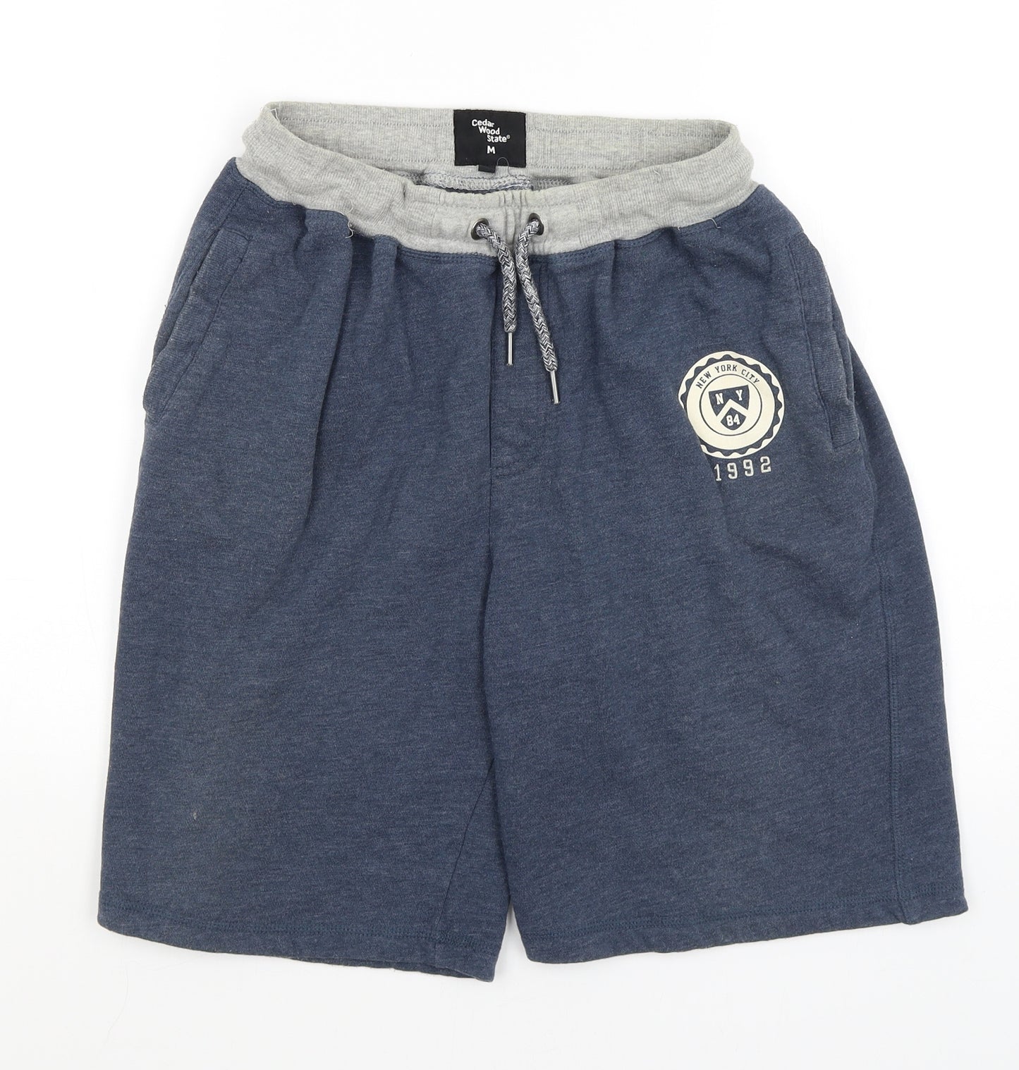 Cedar Wood State Mens Blue   Sweat Shorts Size M