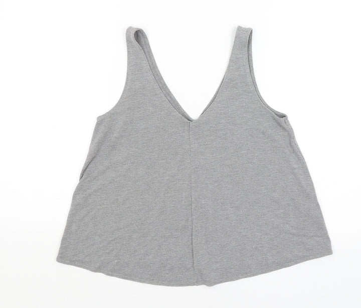 Topshop Womens Grey Basic Tank Size 8