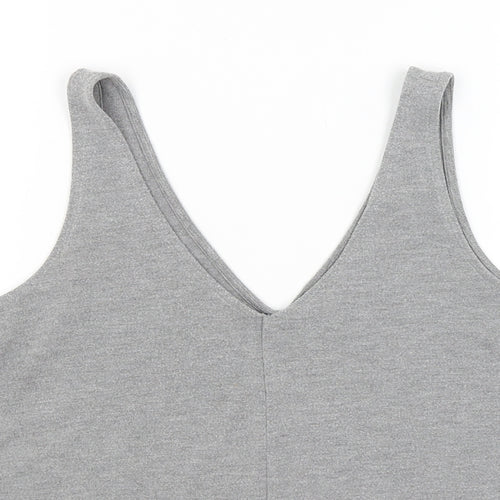 Topshop Womens Grey   Basic Tank Size 8