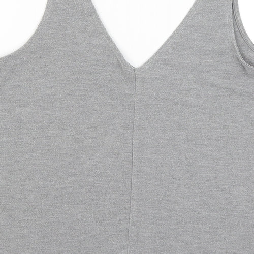 Topshop Womens Grey   Basic Tank Size 8
