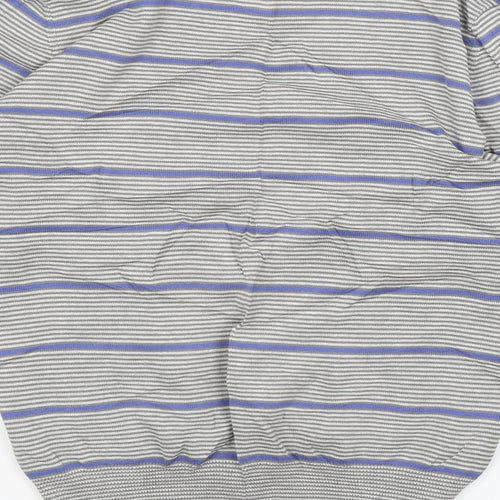 Cedar Wood State Mens Grey Striped  Pullover Jumper Size S
