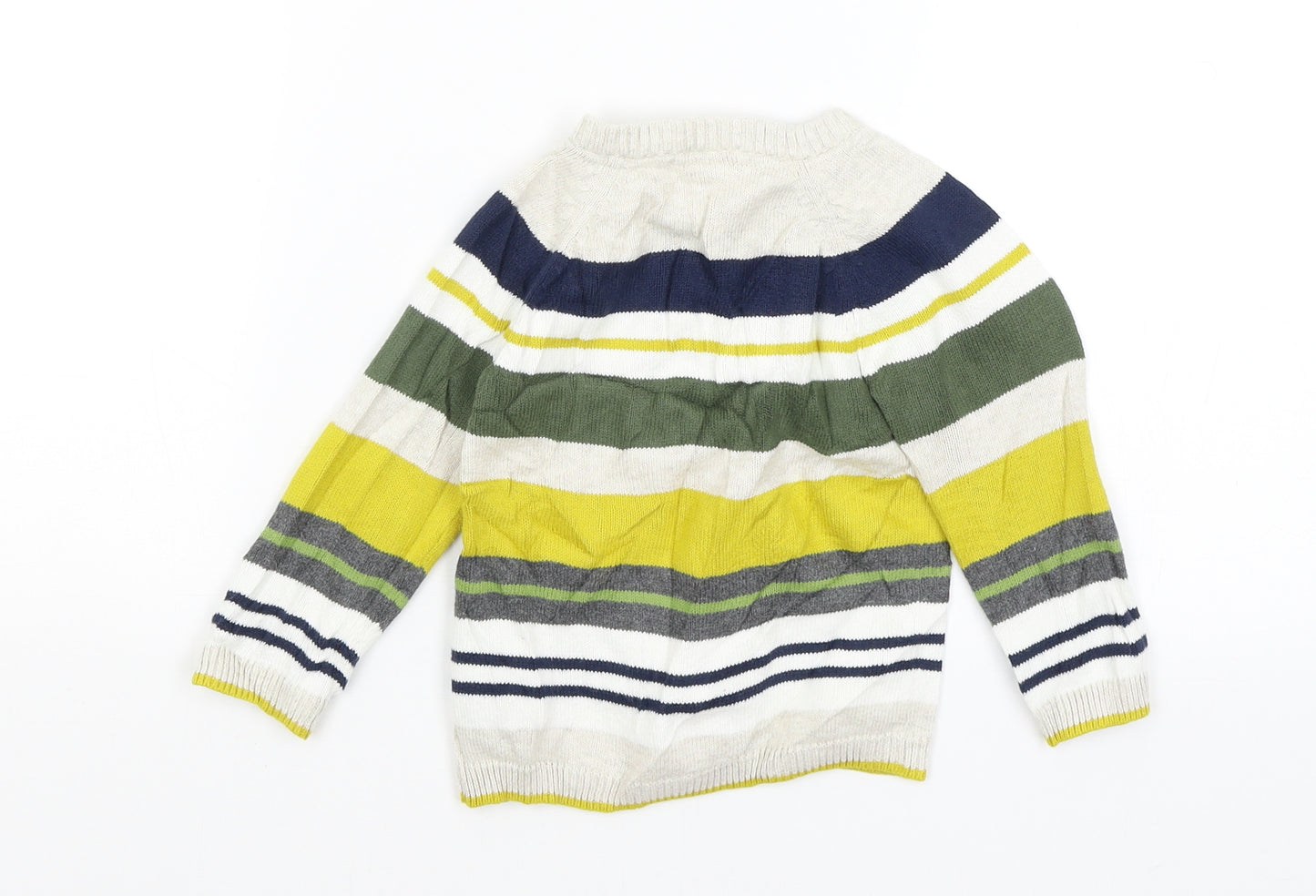 H&M Baby White Striped  Pullover Jumper Size 9-12 Months