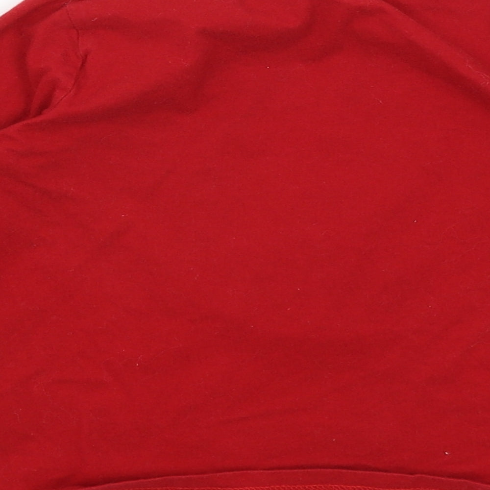 Primark Boys Red   Basic T-Shirt Size 3-4 Years  - Reindeer