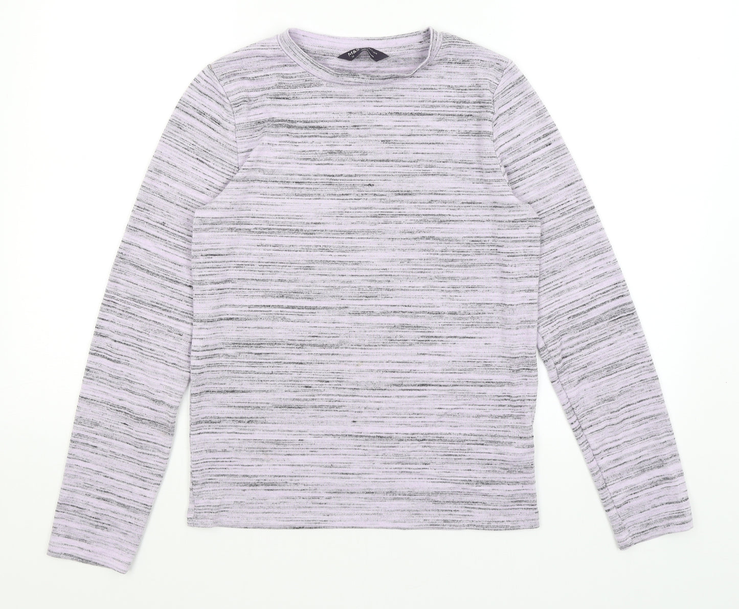 M&S Womens Purple   Basic T-Shirt Size 10
