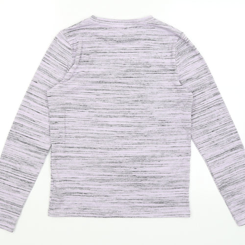 M&S Womens Purple   Basic T-Shirt Size 10