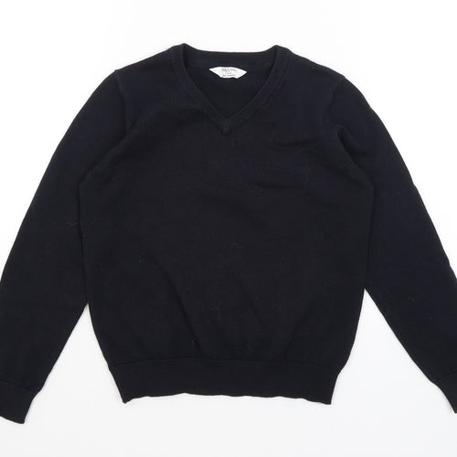 M&S Girls Blue   Pullover Jumper Size 9-10 Years