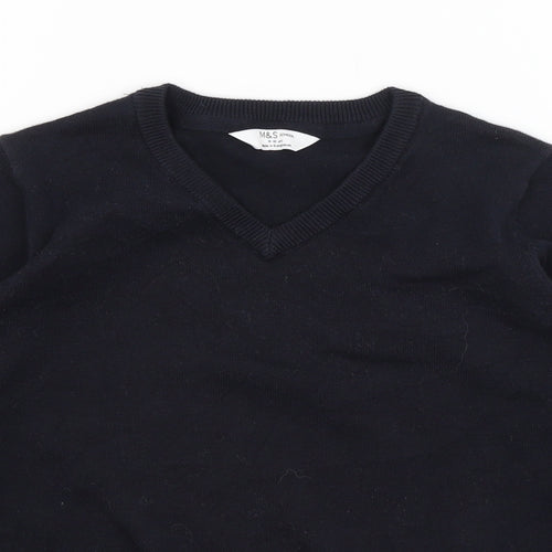 M&S Girls Blue   Pullover Jumper Size 9-10 Years