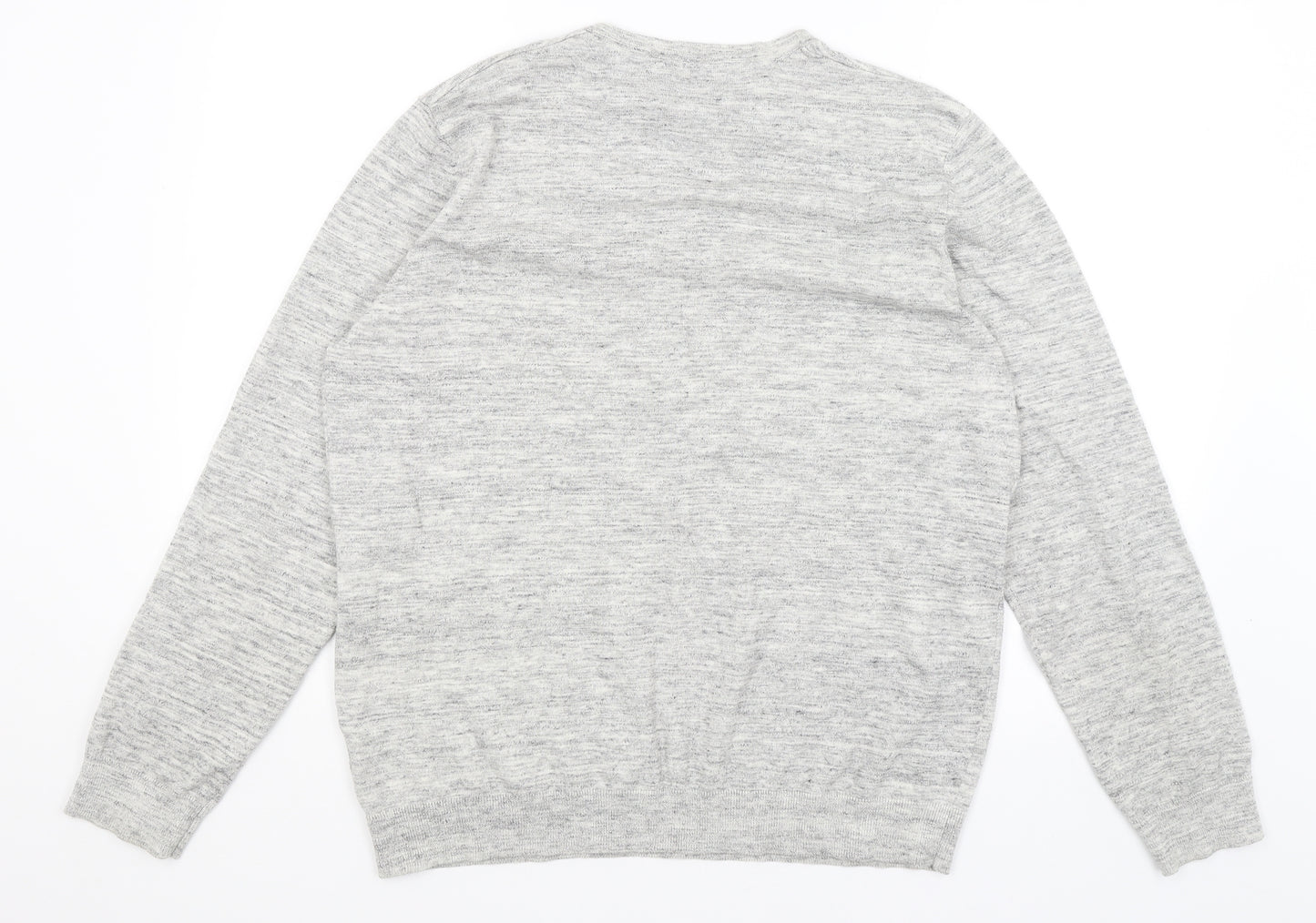 Burton Menswear Mens Grey   Pullover Jumper Size L