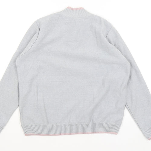 One Up Golf Mens Grey   Pullover Jumper Size M