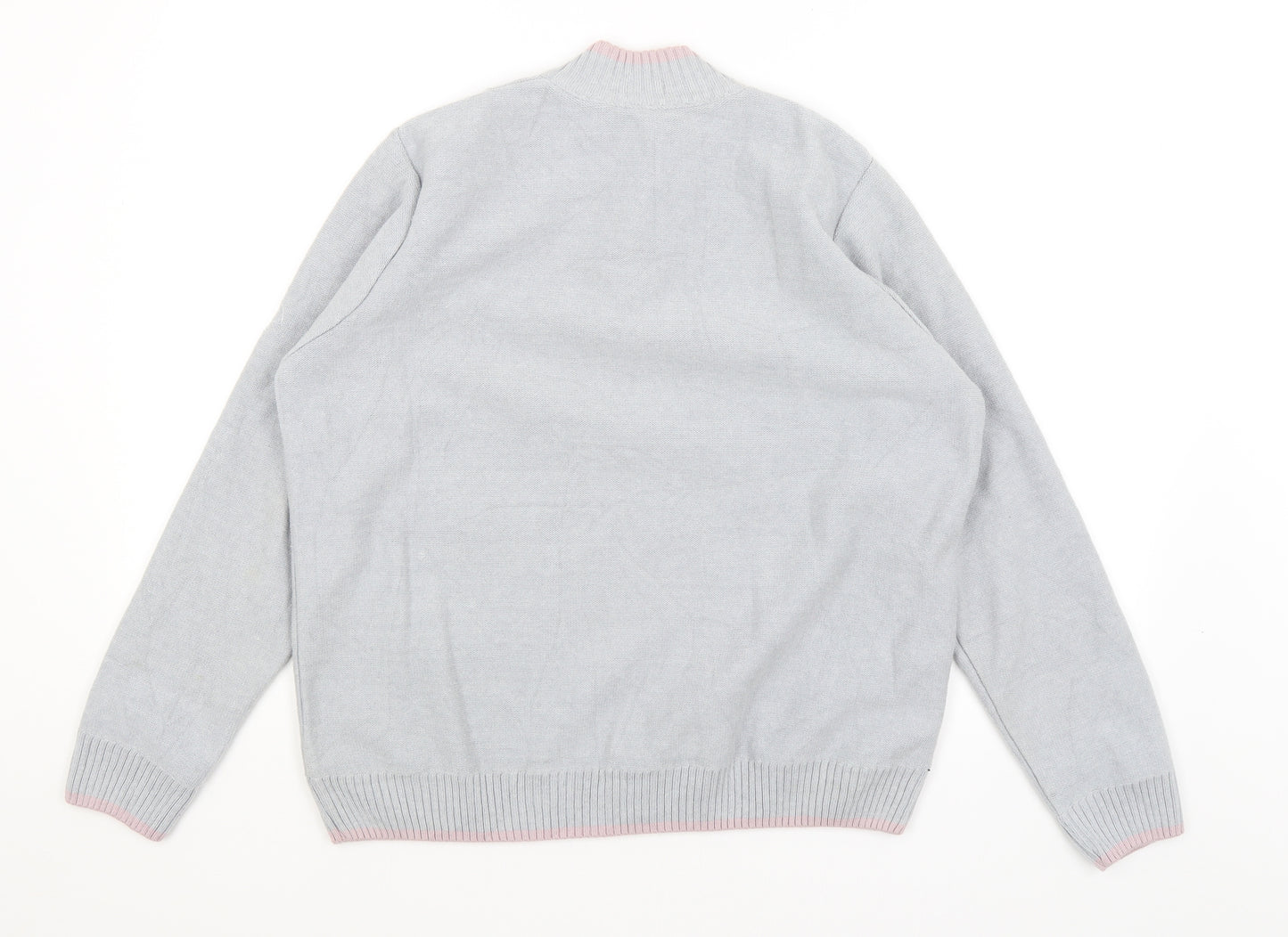 One Up Golf Mens Grey   Pullover Jumper Size M