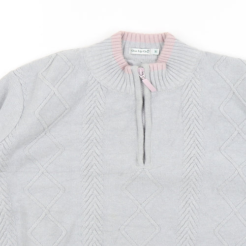 One Up Golf Mens Grey   Pullover Jumper Size M