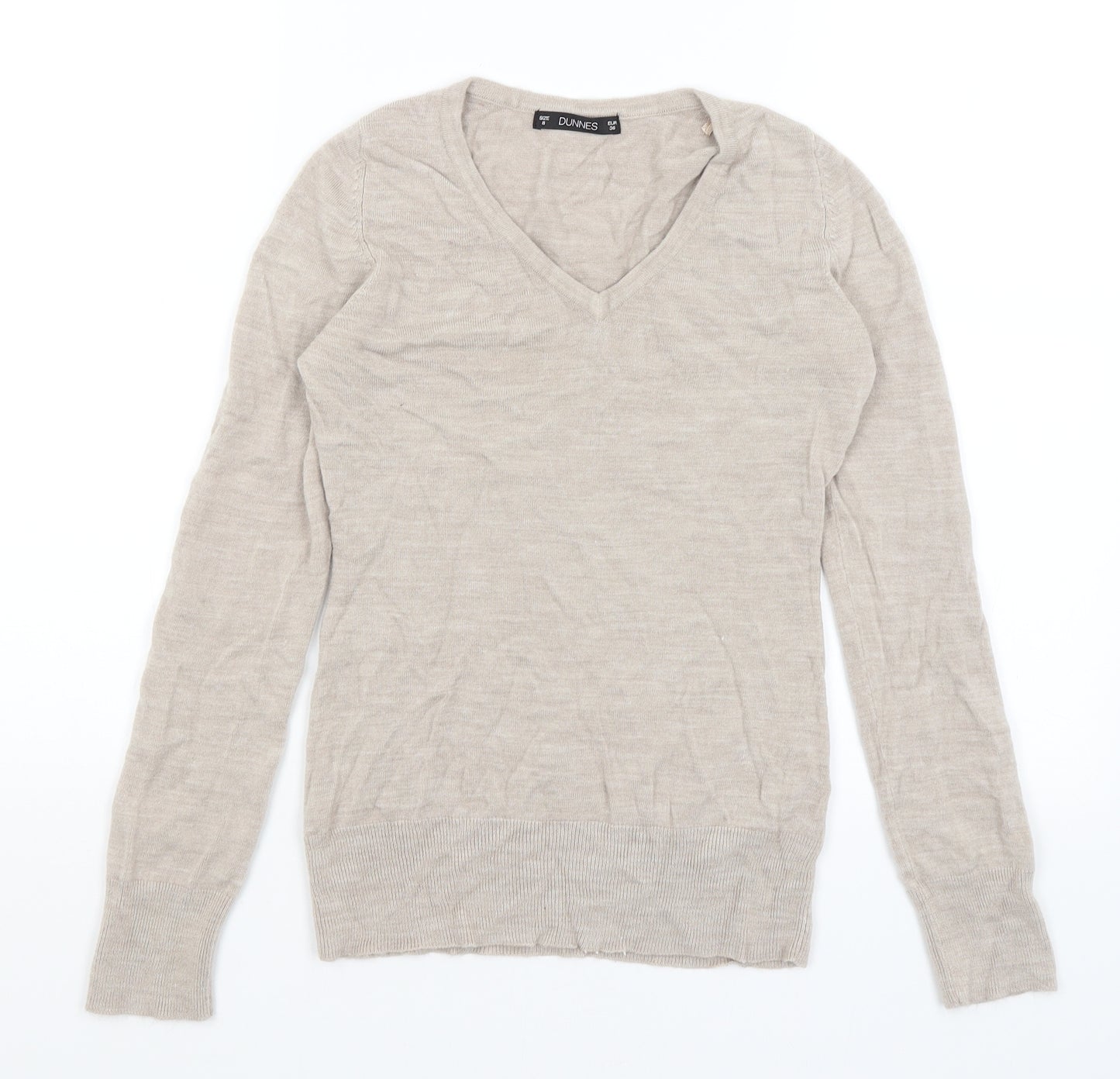 Dunnes Womens Beige   Pullover Jumper Size 8