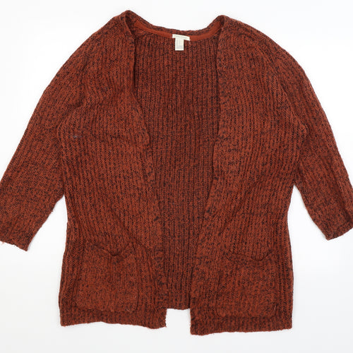 FOREVER 21 Womens Orange   Cardigan Jumper Size S