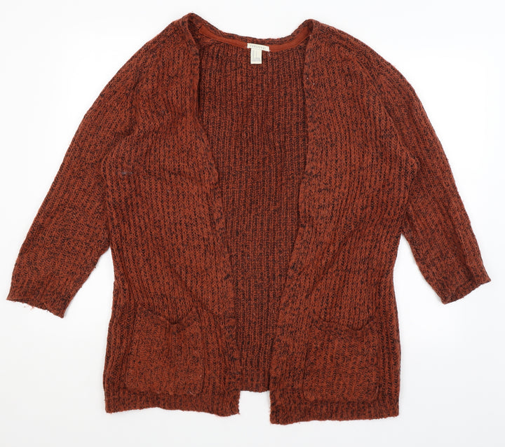 FOREVER 21 Womens Orange Cardigan Jumper Size S