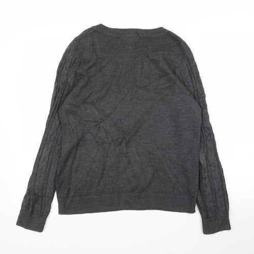 H&M Mens Grey   Pullover Jumper Size M