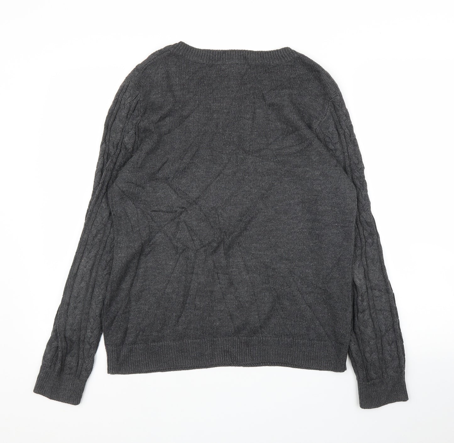H&M Mens Grey   Pullover Jumper Size M