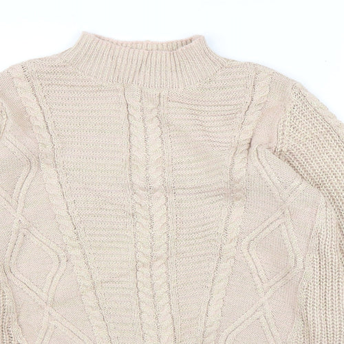 Very Womens Pink  Lace Pullover Jumper Size 12