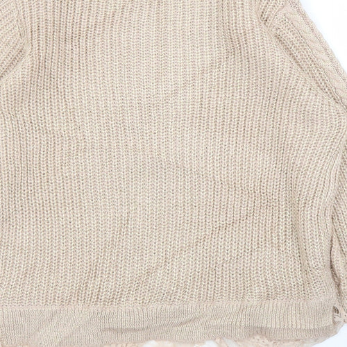 Very Womens Pink  Lace Pullover Jumper Size 12
