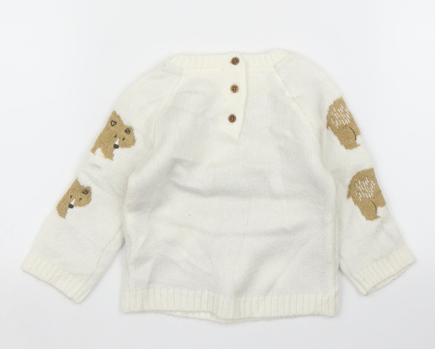M&S Baby Ivory   Pullover Jumper Size 3-6 Months