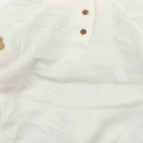 M&S Baby Ivory   Pullover Jumper Size 3-6 Months