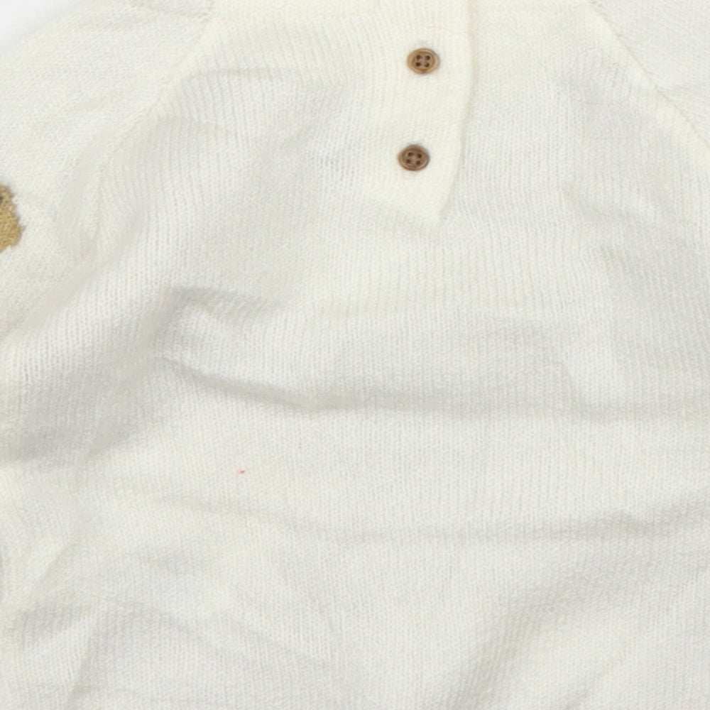 M&S Baby Ivory   Pullover Jumper Size 3-6 Months