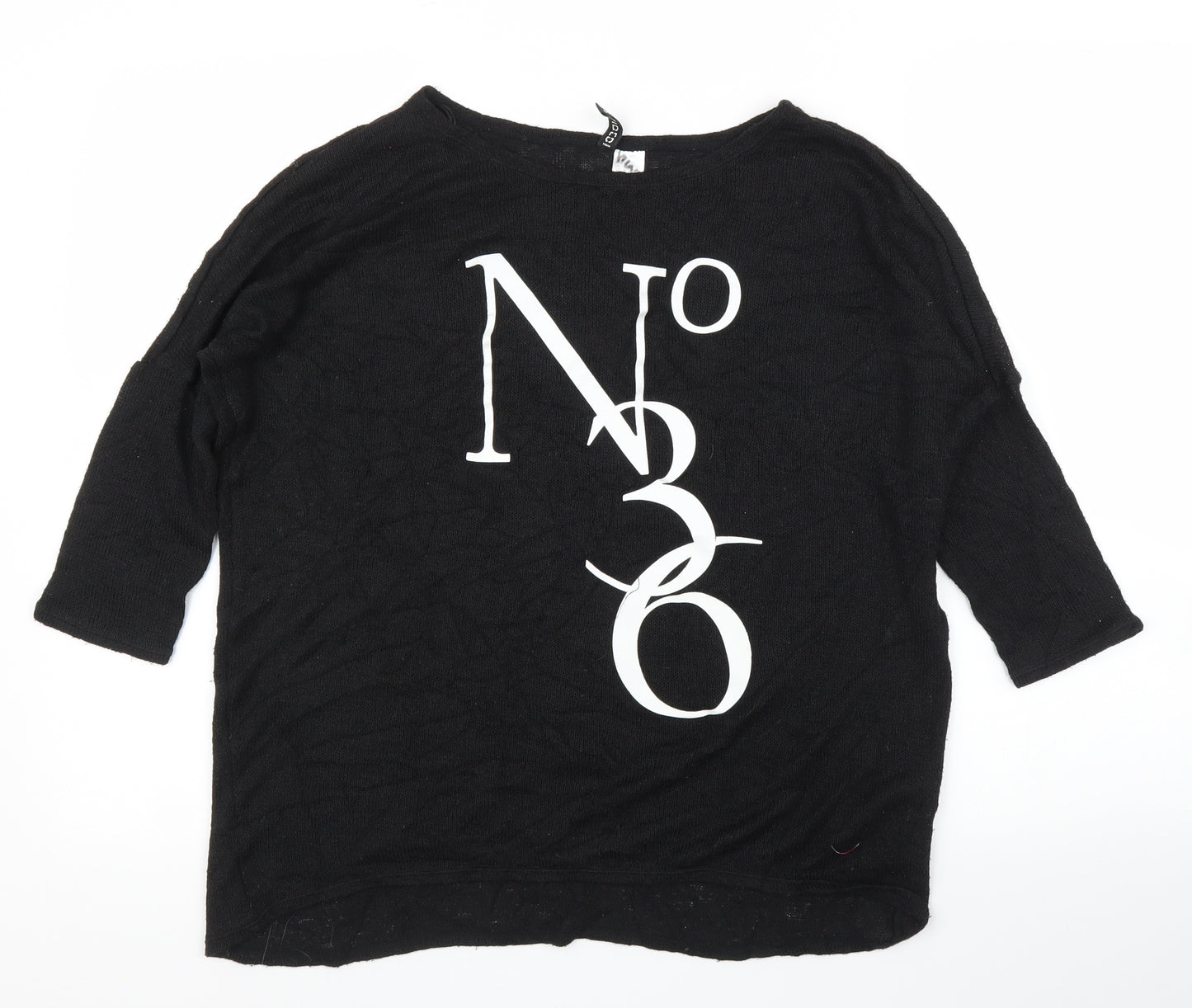 H&M Womens Black   Basic Blouse Size S
