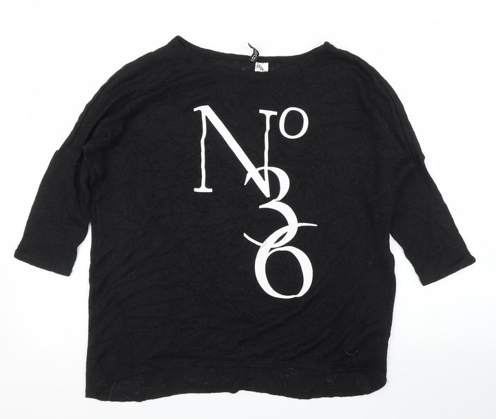 H&M Womens Black   Basic Blouse Size S