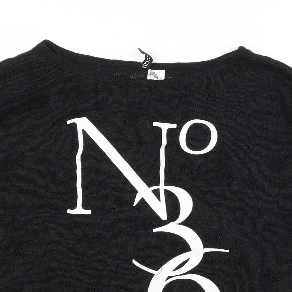 H&M Womens Black   Basic Blouse Size S