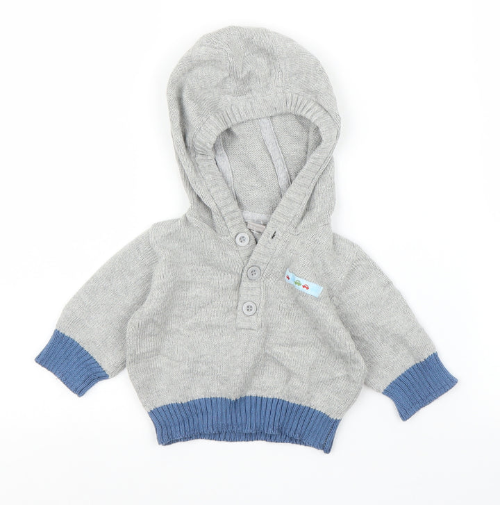 TU Boys Grey   Pullover Jumper Size 0-3 Months