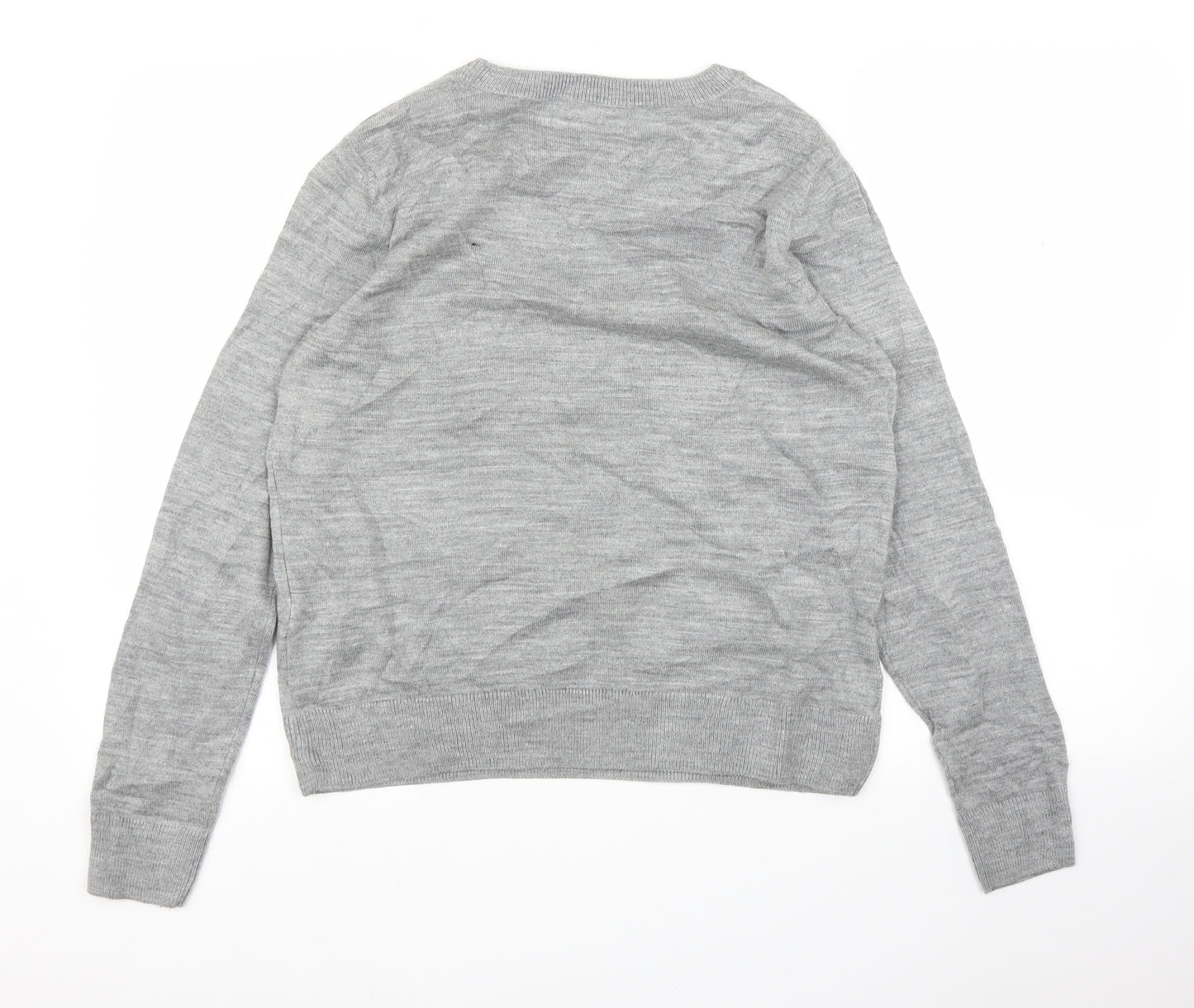 M&S Womens Grey   Pullover Jumper Size M
