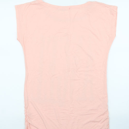 Elisa Immagine Womens Pink  Rayon Basic Blouse Size S