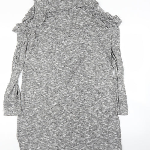 Preworn Womens Grey   Jumper Dress  Size L