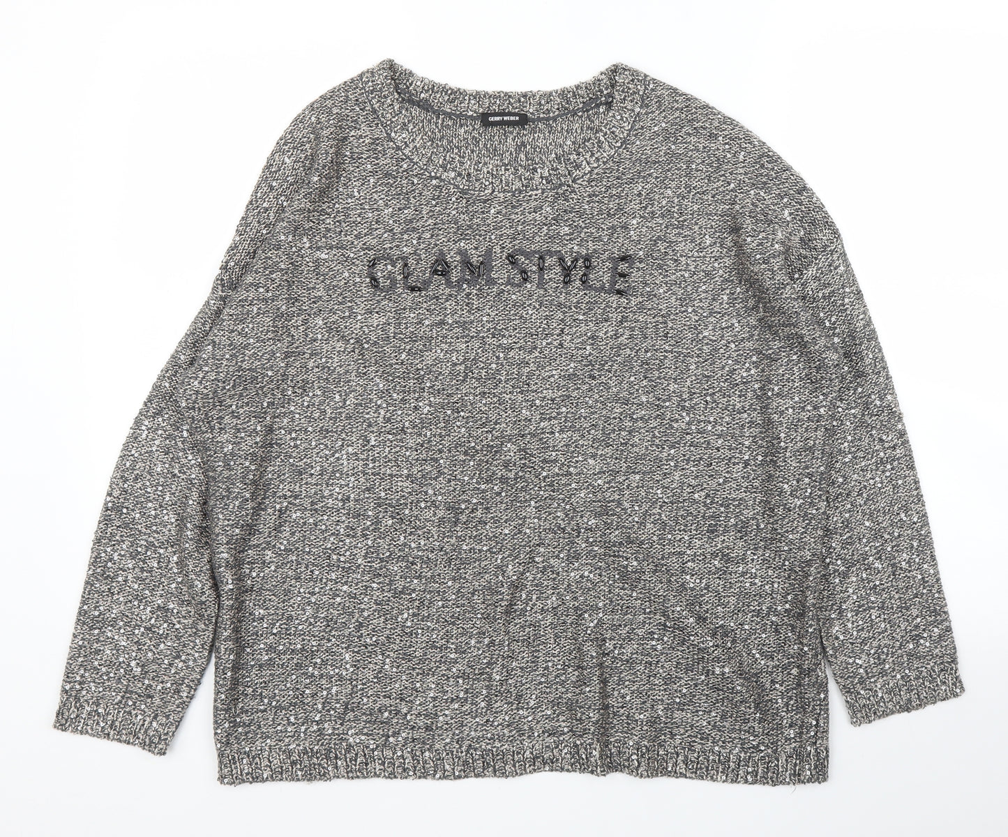Gerry Weber Womens Grey   Pullover Jumper Size L