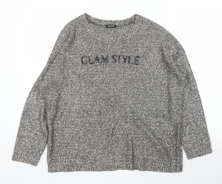 Gerry Weber Womens Grey Pullover Jumper Size L
