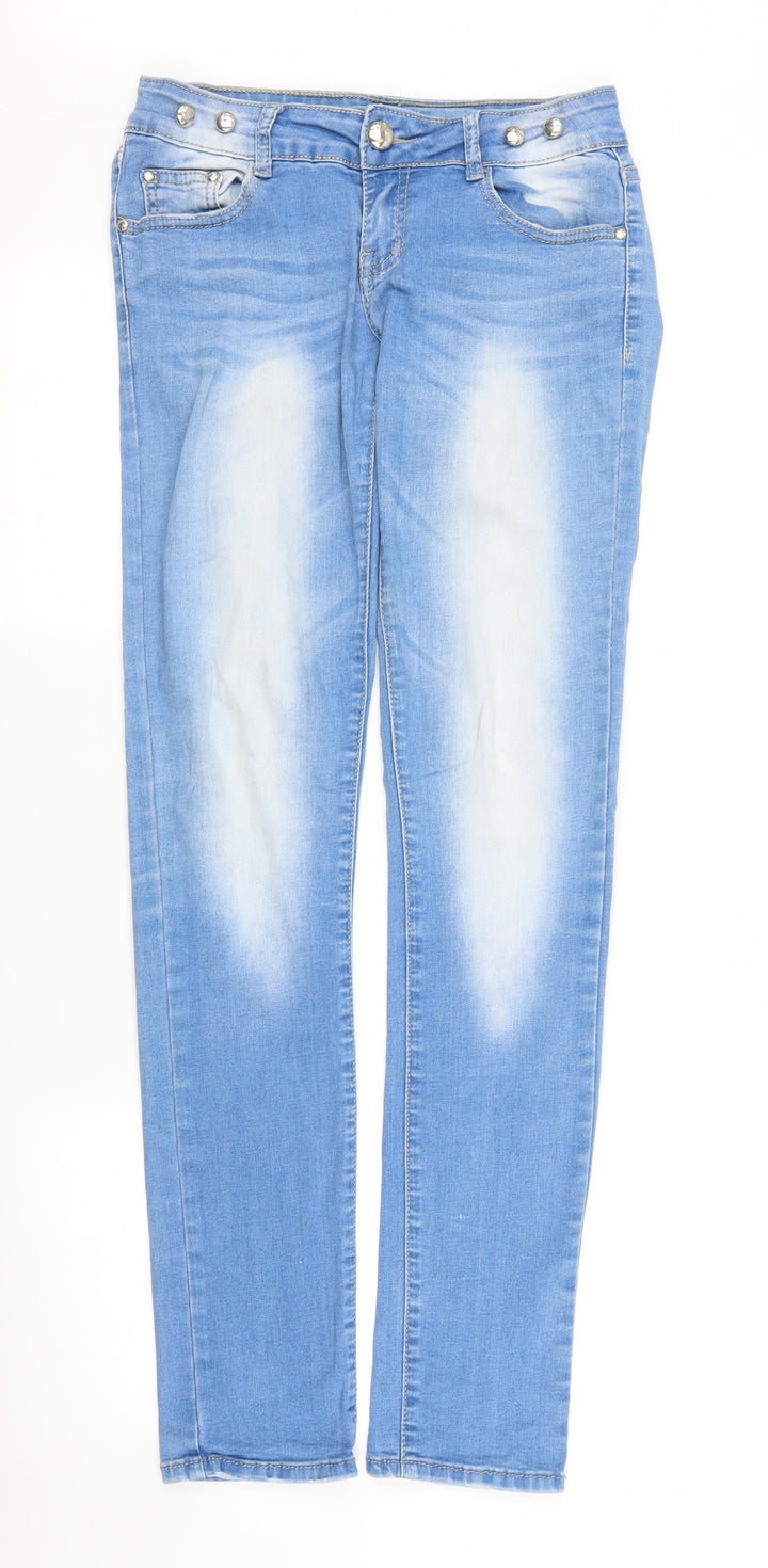 Re-dress Womens Blue Denim Skinny Jeans Size 28 in L32 in